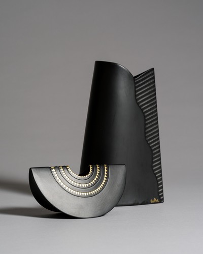Rosenthal porcelain noire vase - porcelain,