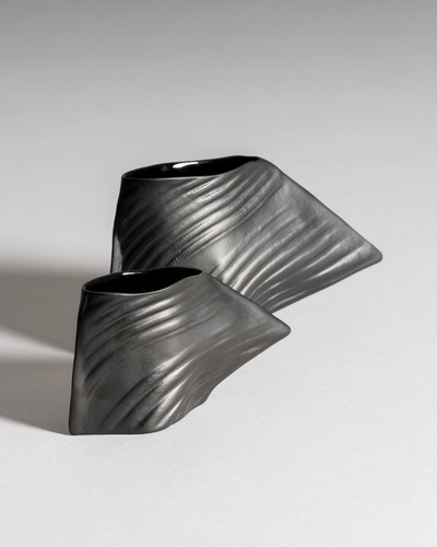 Sculptural vase duo scarpa - sculptural, "scarpa"